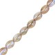 Czech Pinch beads 5x3mm Crystal brown rainbow 00030/98532